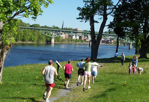 Last year's race along the Kennebec