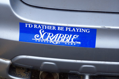 I'd rather be playing Scrabble