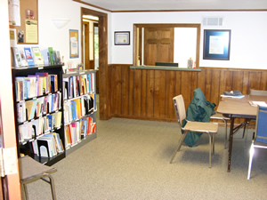 View of the new library space